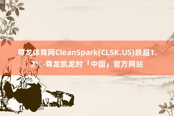 尊龙体育网CleanSpark(CLSK.US)跌超1.2%-尊龙凯龙时「中国」官方网站
